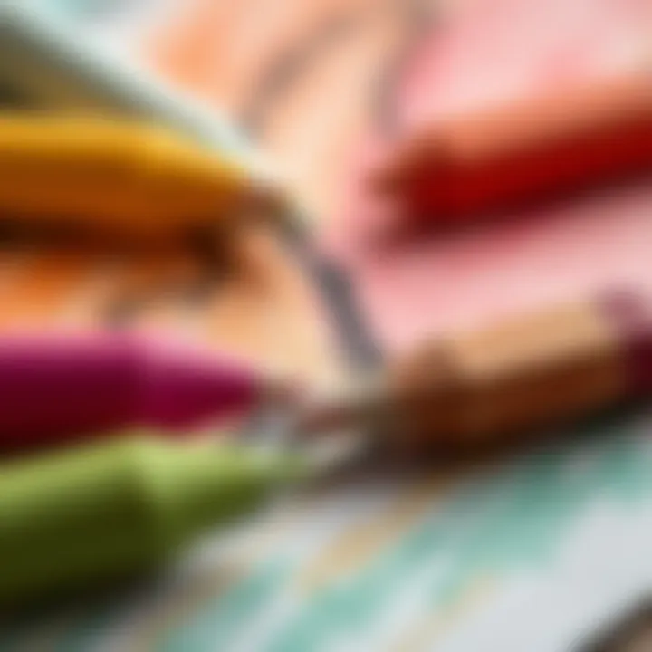 A close-up of a pastel drawing showcasing texture and shading