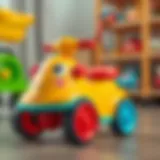 Colorful activity push toy for toddlers