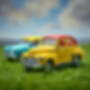 Historical evolution of toy cars