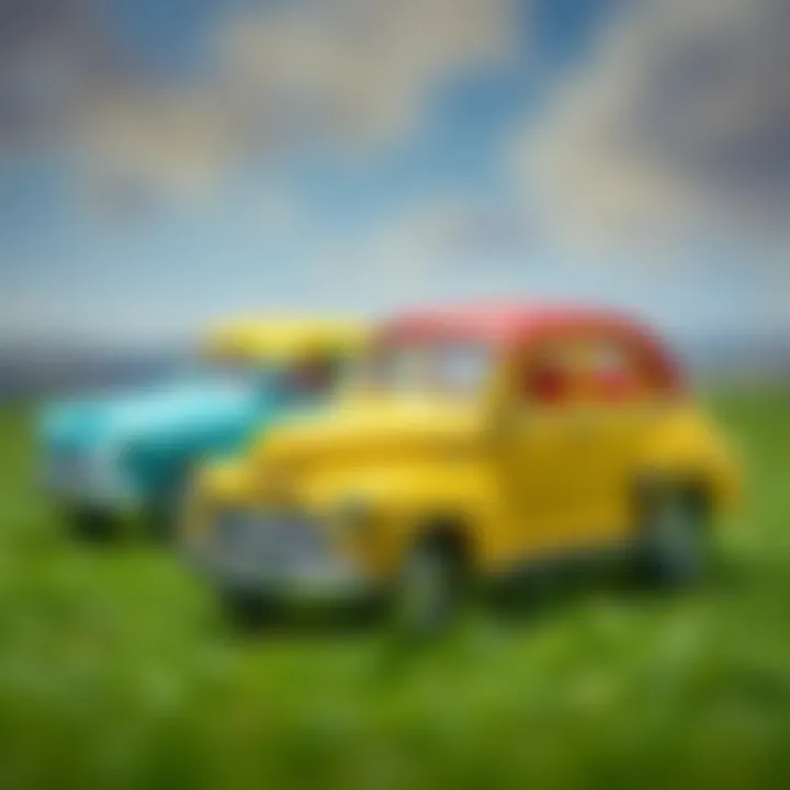 Historical evolution of toy cars