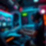 An immersive single-player racing game setup.