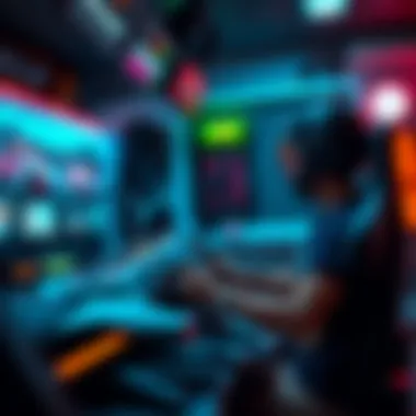 An immersive single-player racing game setup.