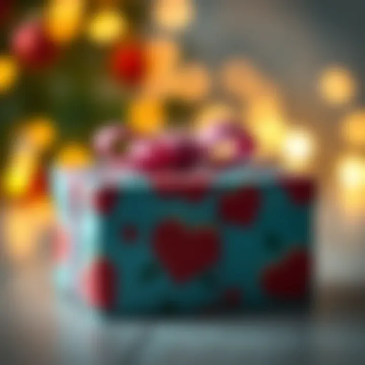 A beautifully wrapped gift box with a personal touch