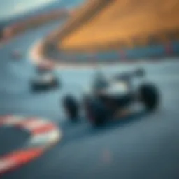 Dynamic remote control car racing on a track
