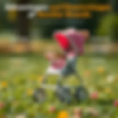 Infographic comparing advantages and disadvantages of popular baby stroller brands