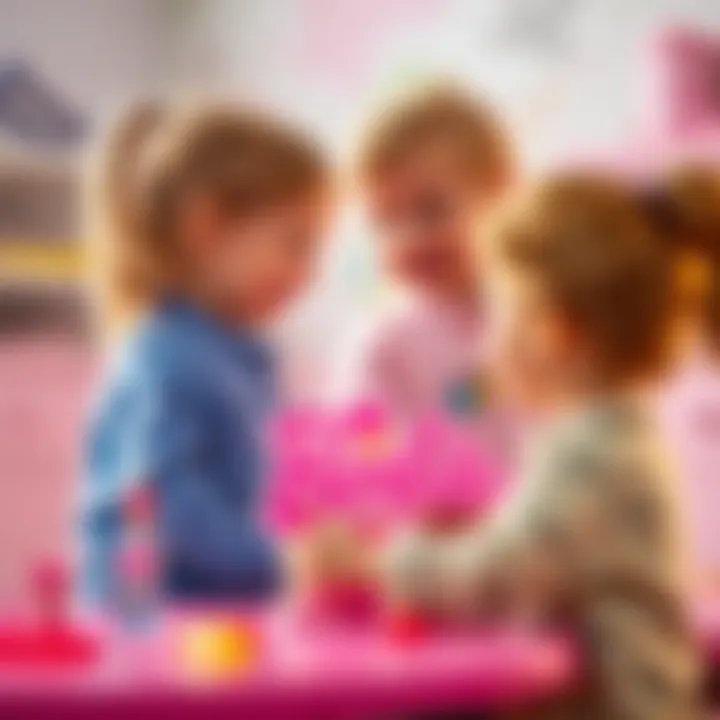 Children engaging with Barbie Color Reveal surprises