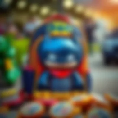 Colorful Batman themed preschool backpack for kids