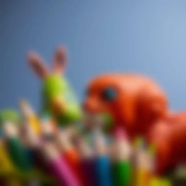 Artistic project showcasing the results of colored pencil use