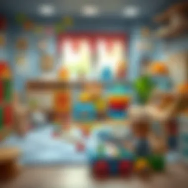 Educational Toys Enhancing Child Development A cozy corner with educational toys for children