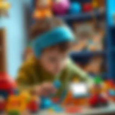 Child exploring creativity with Gogo