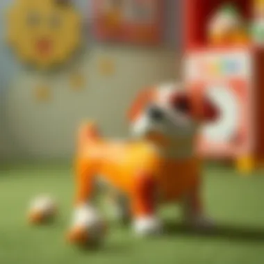 Interactive play with Gogo toy dog