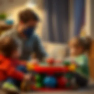 Parents engaging with kids and Gogo