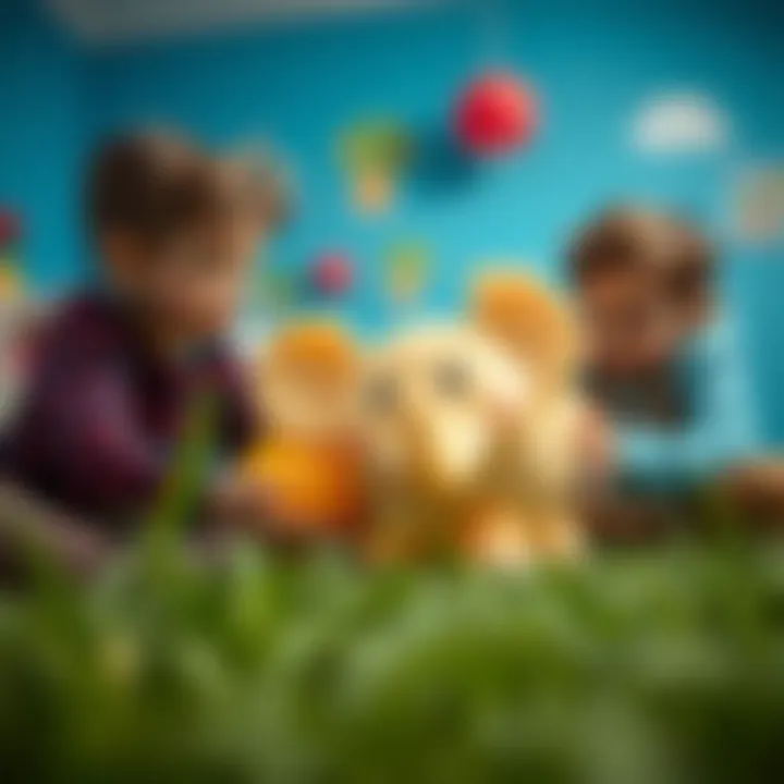 Children Playing with Fisher Price Elephant Ball