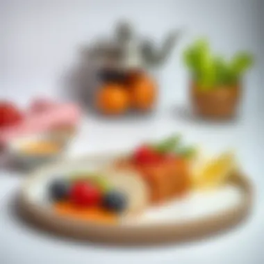 Creative plating of a healthy dish