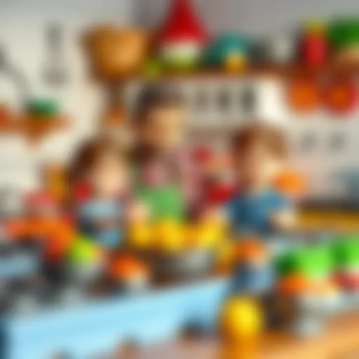 A family enjoying time together in the kitchen