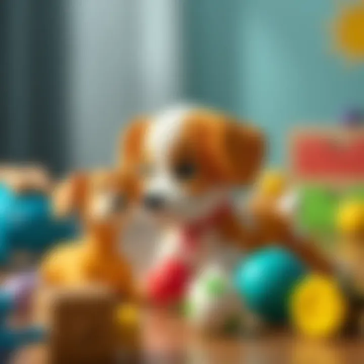 Educational puppy toys promoting cognitive skills