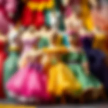 Diverse Dress Collection A collection of colorful dresses including unicorn and princess themes