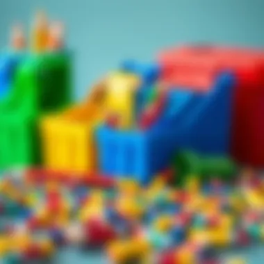 A collection of plastic pencil boxes in different colors arranged aesthetically