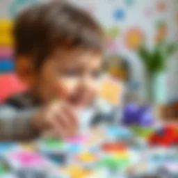 Colorful stickers for children's creativity