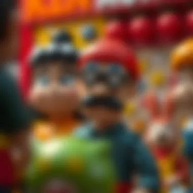 Cultural Reflections in Cartoon Character Design An illustration depicting the cultural influences reflected in cartoon character design.