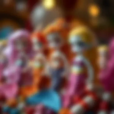 Mermaid dolls showcasing various materials