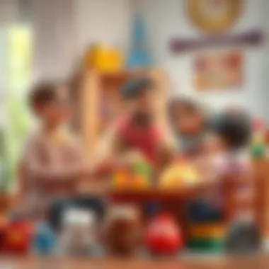 Family Discussing Düldül Araba Benefits A family discussing the benefits of düldül araba for child development