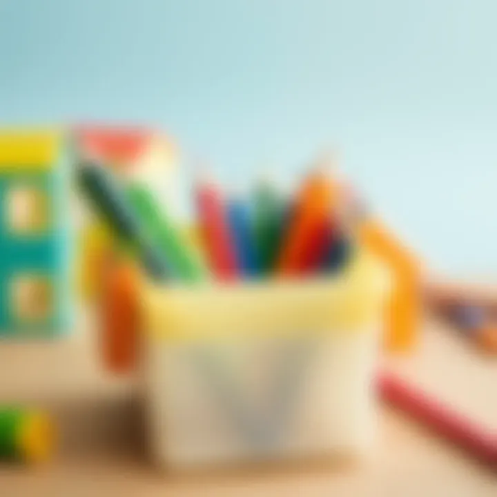 Close-up of a high-quality plastic pencil box made from durable materials