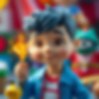 Charming character that sparks creativity and imagination