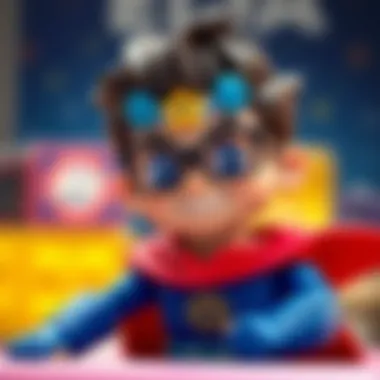 Educational cartoon hero with a focus on problem-solving