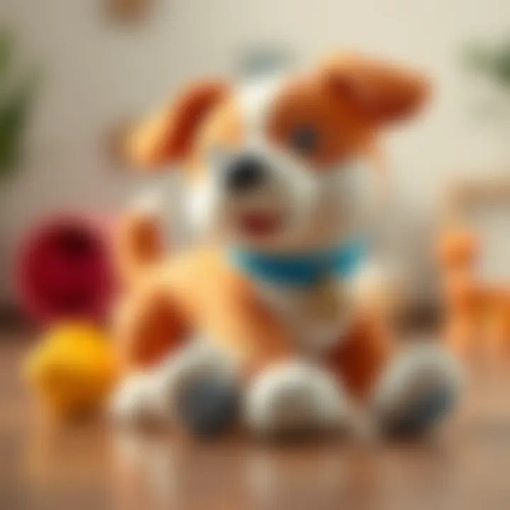 A playful educational puppy toy designed for children