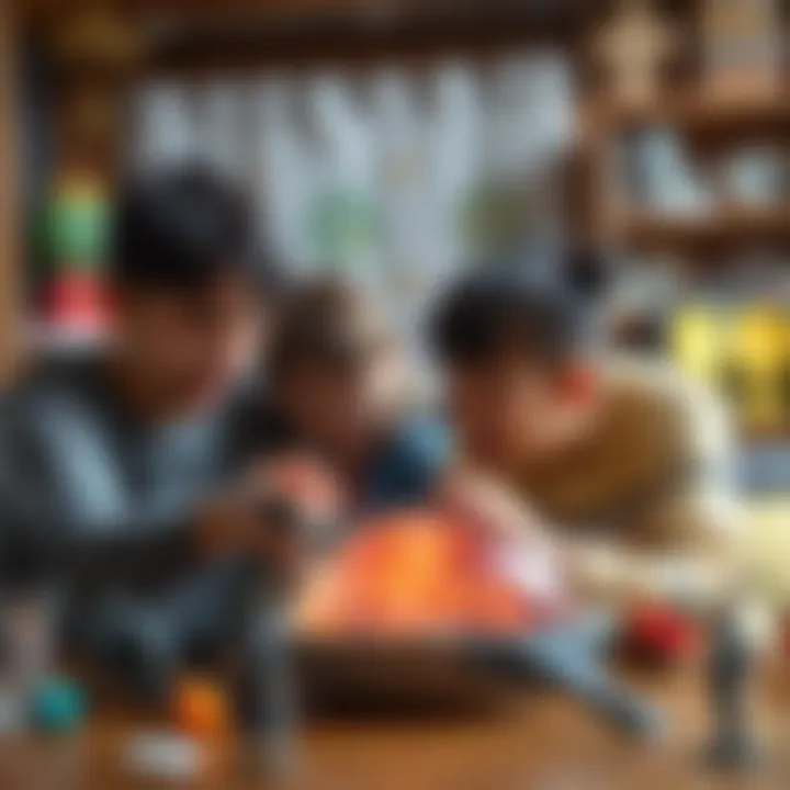 Family enjoying Dragon Marble together