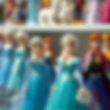 A captivating showcase of Elsa and Anna figurines