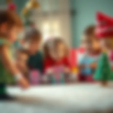 Children enjoying playtime with Elsa gifts