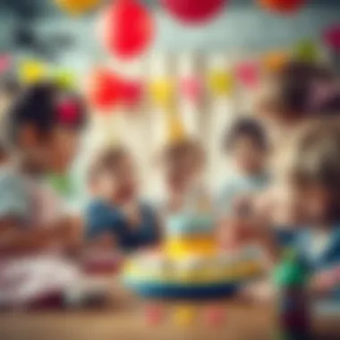 A group of children enjoying a birthday party