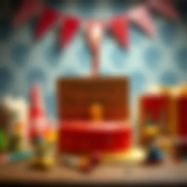 A creative birthday card with drawings and decorations