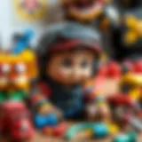 A variety of educational toys for boys