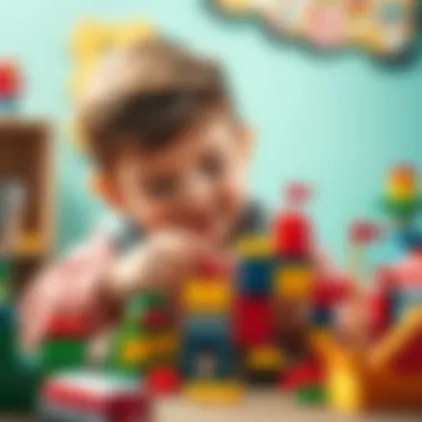 Creative playtime with building blocks