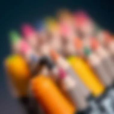 Close-up of Faber Castell markers showcasing their fine tips