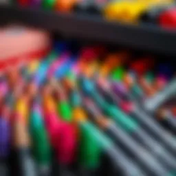 Vibrant colors of Faber Castell markers arranged artistically