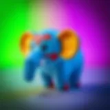 Colorful Fisher Price Elephant Ball Toy