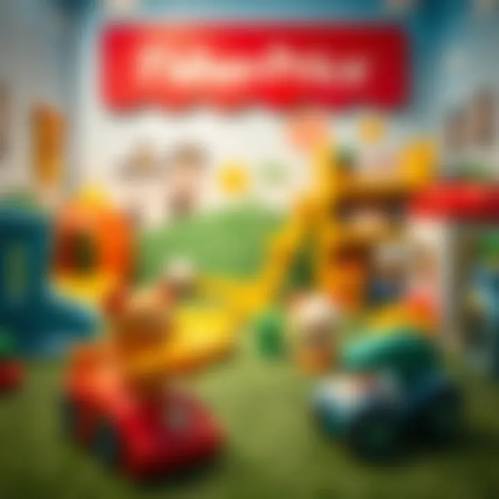 Safe Play Area with Fisher Price A safe play environment showcasing Fisher Price toys that meet safety standards