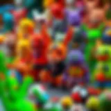 Vibrant Goojitzu toys displayed in an engaging manner