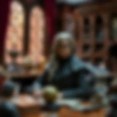 McGonagall in her office with magical artifacts