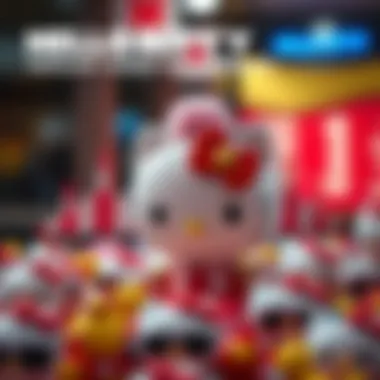 A captivating infographic depicting the diverse fanbase and popularity of Hello Kitty across different demographics.