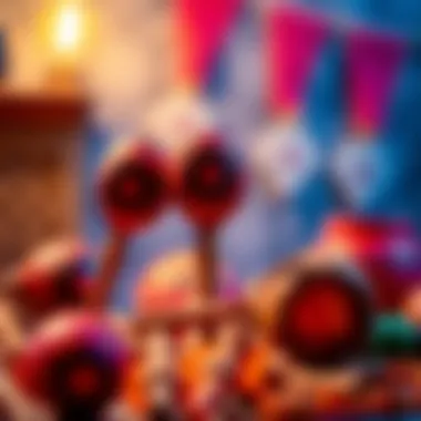 Historical Journey of Maracas An artistic representation of maracas' historical significance