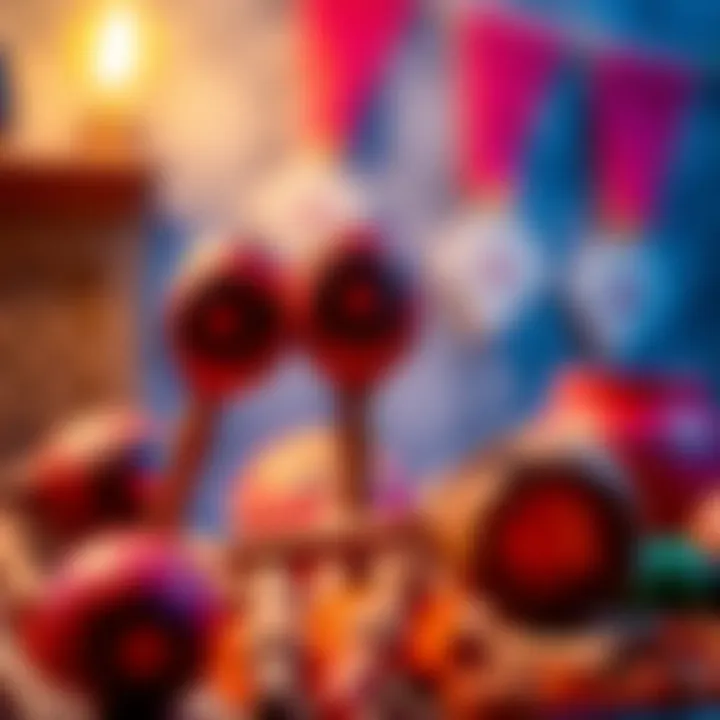 Historical Journey of Maracas An artistic representation of maracas' historical significance