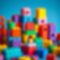 Colorful building blocks for cognitive development