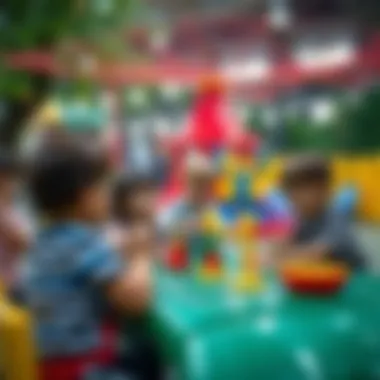 Children engaging in various activities at Istinye Park's play zone