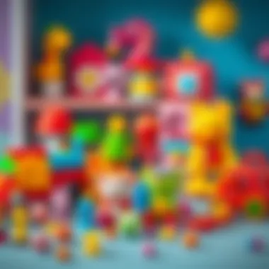 Colorful Array of Kaka Toys A colorful array of Kaka toys promoting interactive play.