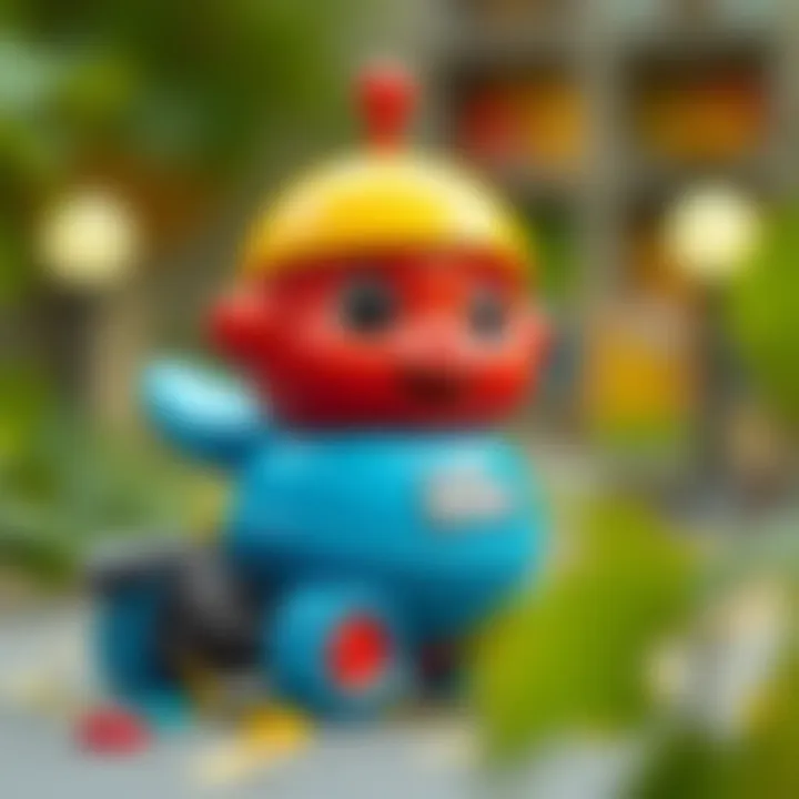 Vibrant Kaka Toy A vibrant Kaka toy engaging children in playful learning.